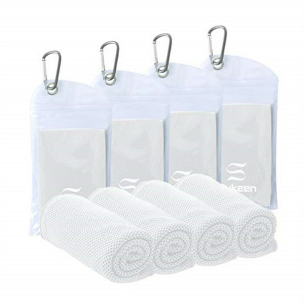 Soft /& Breathable 4 Packs Cooling Towel Ice Towel Chilly Microfiber Towel